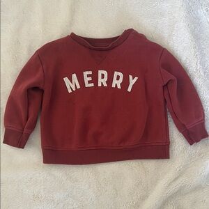 LC Lauren Conrad Burgundy Merry Sweatshirt
